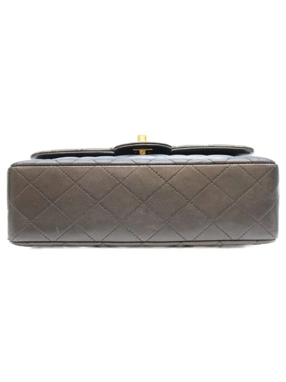 Chanel Black Lambskin Quilted 23 Shoulder Bag